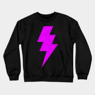 Lightning Bolt magenta Crewneck Sweatshirt